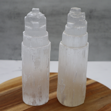 Load image into Gallery viewer, Selenite Skyscraper Tower