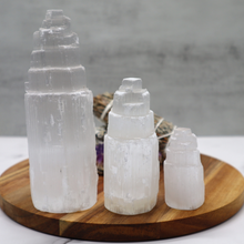 Load image into Gallery viewer, Selenite Skyscraper Tower