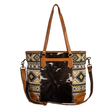 Bison Ridge Hair-On Hide Tote Myra Bag