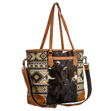 Load image into Gallery viewer, Bison Ridge Hair-On Hide Tote Myra Bag
