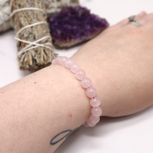 8mm Crystal Bead Bracelet