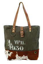 Load image into Gallery viewer, Vintage 1930 Canvas Tote Myra Bag
