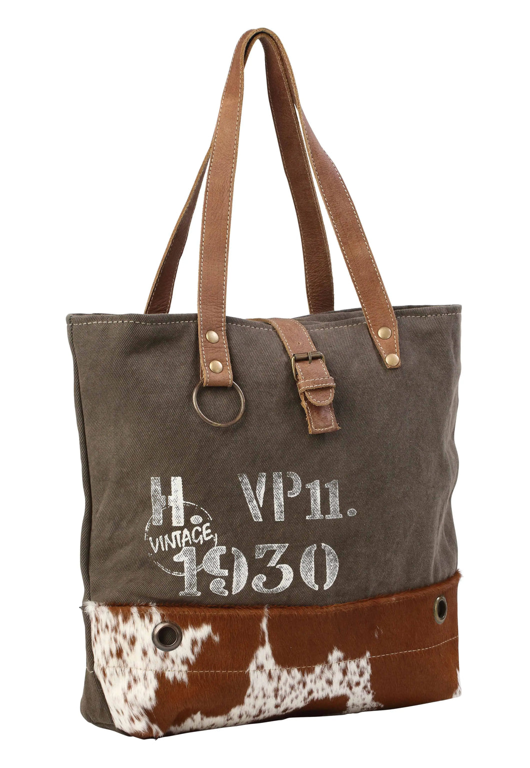 Vintage 1930 Canvas Tote Myra Bag